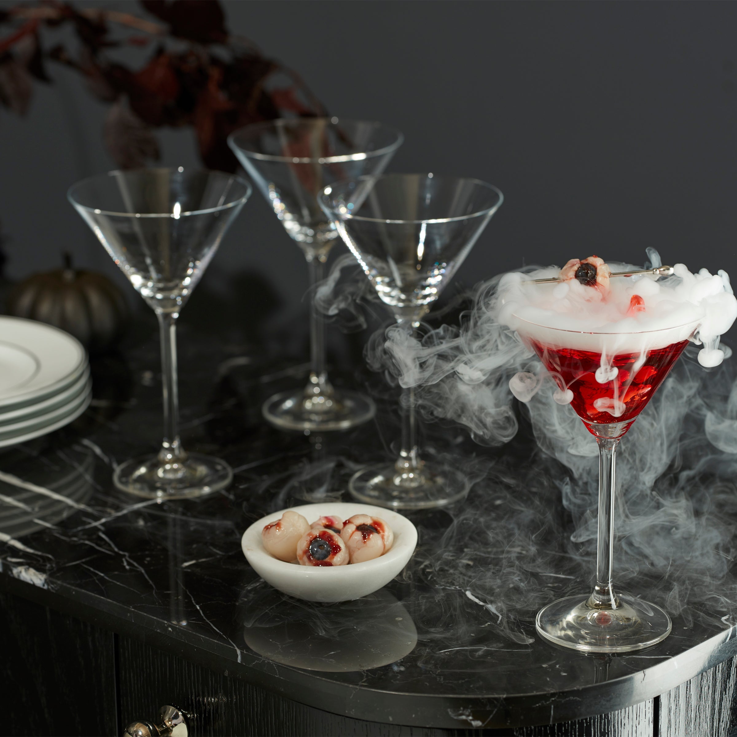 European Glass Martini Glasses, Set of 6 - Image 3