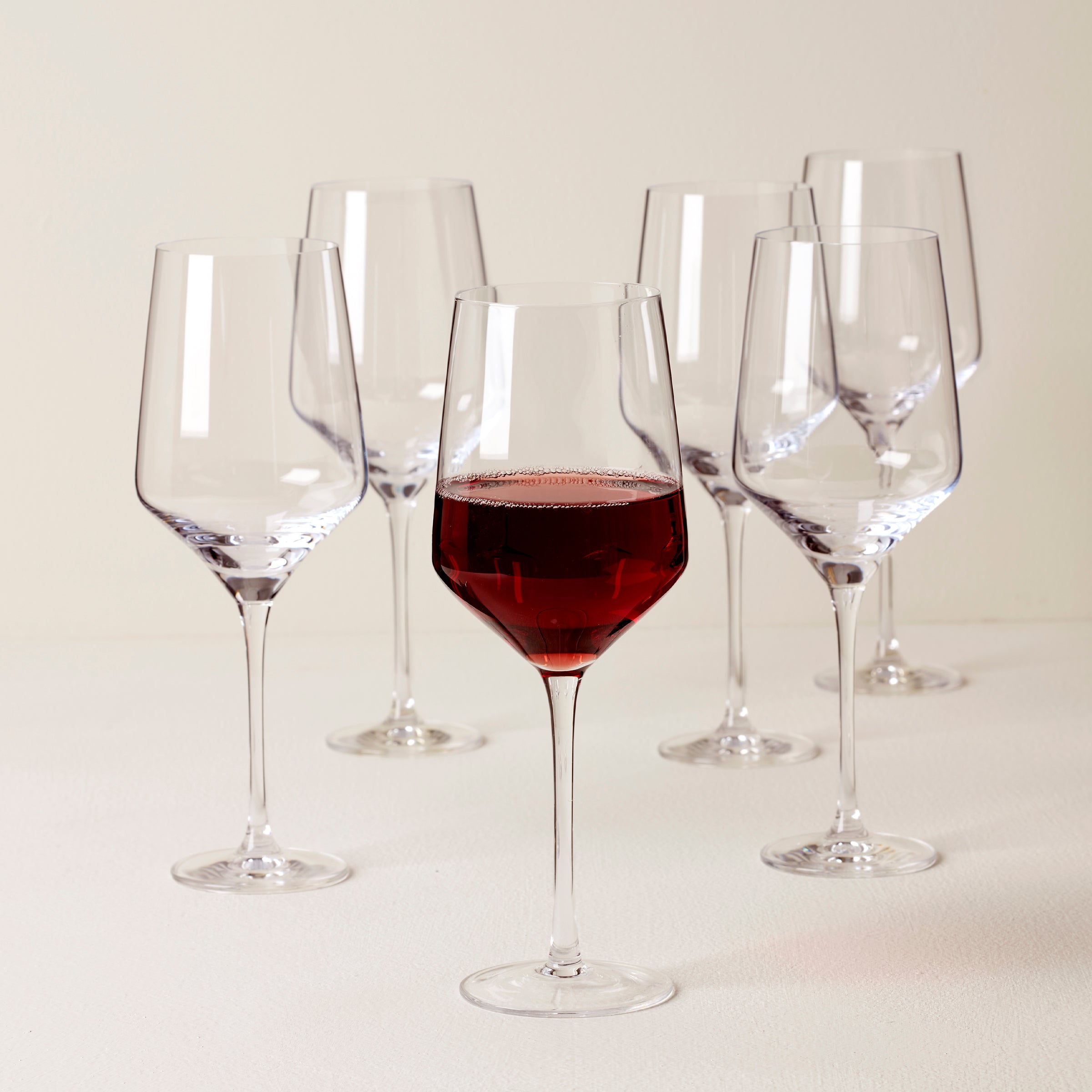 Angled Wine Glasses - Set of 6 - Image 2