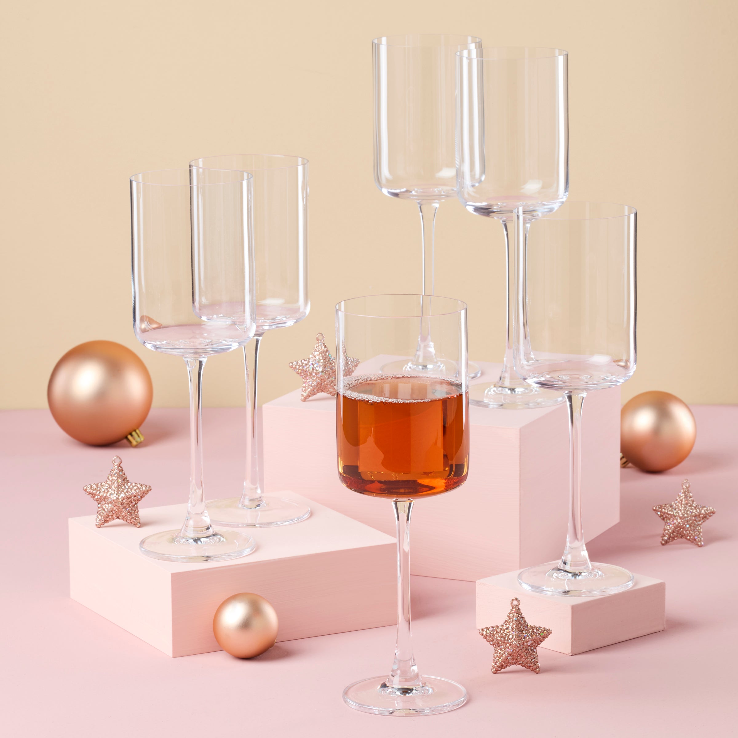 Straight White Wine Glasses - Set of 6 - Image 6
