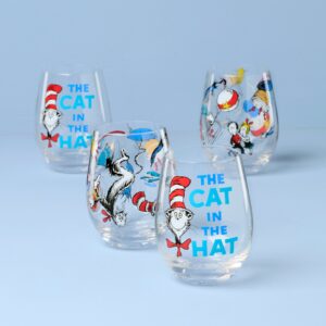 Playful Glass Tumblers - Set of 4