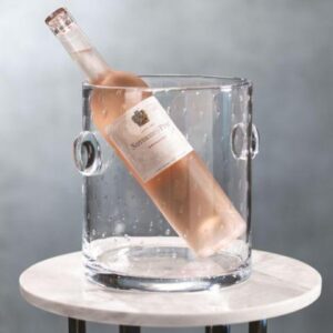 Bubbled Glass Ice Bucket