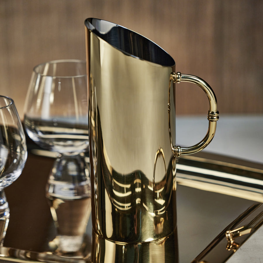 Gold Accent Modern Pitcher