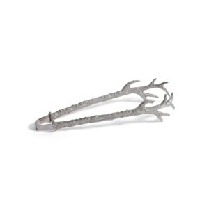 Sculpted Pewter Ice Tongs